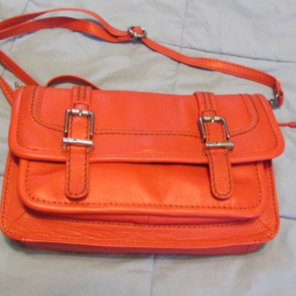The Sak red leather purse